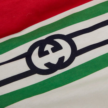 Gucci GG Logo Blanket Lap Blanket 681367 White Multicolor Wool Polyester