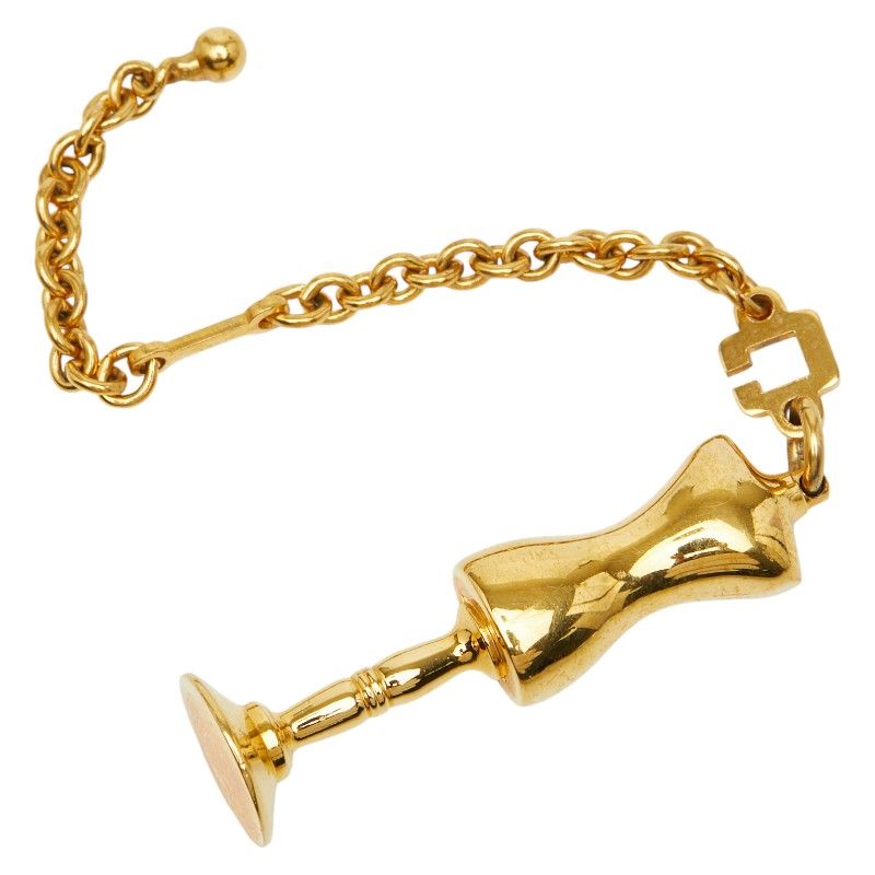 Dior CD Logo Torso Mannequin Motif Gold Plated Ladies Dior