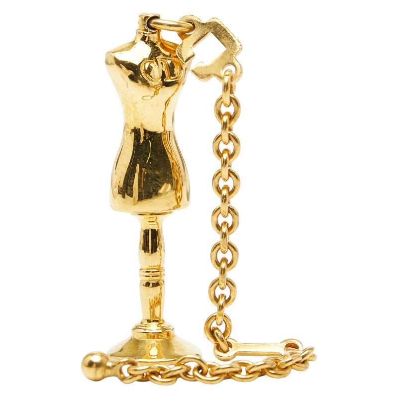 Dior CD Logo Torso Mannequin Motif Gold Plated Ladies Dior