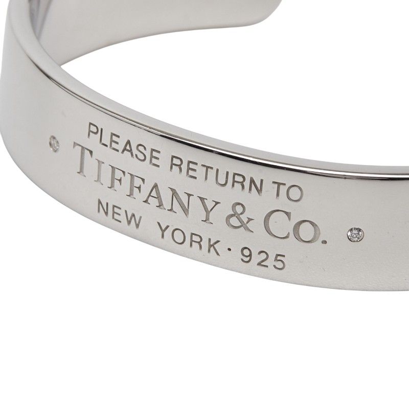 Tiffany & Co Return to Tiffany & Co Narrow Cuff Sv925 Silver Ladies Tiffany & Co