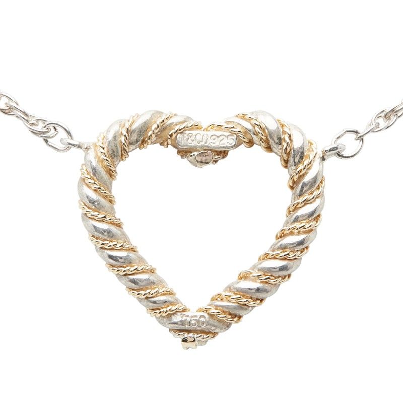 Tiffany & Co Twisted Heart Silver Gold Sv925 Silver Ladies Tiffany & Co