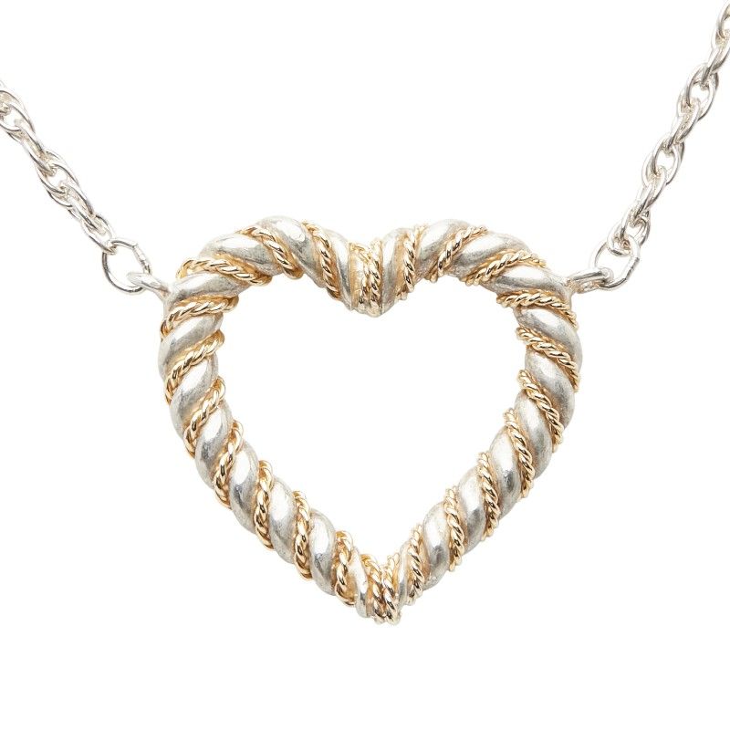 Tiffany & Co Twisted Heart Silver Gold Sv925 Silver Ladies Tiffany & Co