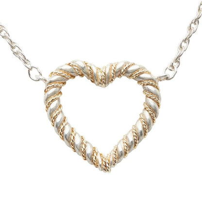 Tiffany & Co Twisted Heart Silver Gold Sv925 Silver Ladies Tiffany & Co