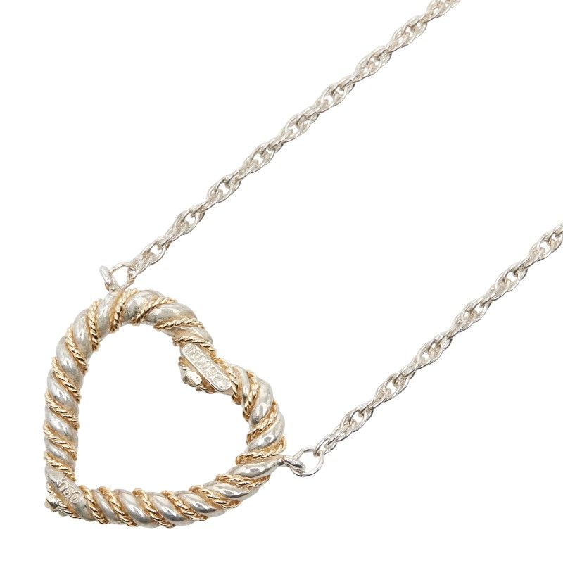 Tiffany & Co Twisted Heart Silver Gold Sv925 Silver Ladies Tiffany & Co