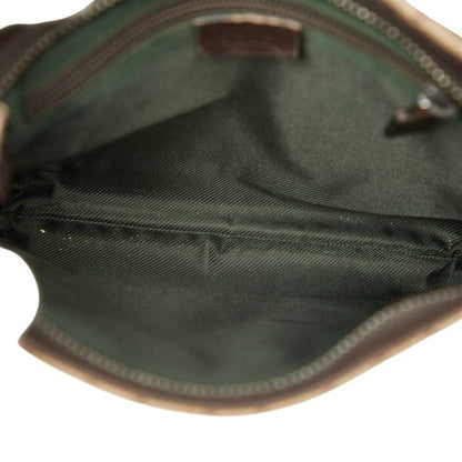 Gucci GG Canvas Crossbody Shoulder Bag 122793 Beige Brown Canvas Leather Ladies