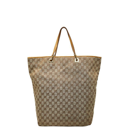 Gucci GG Canvas 002 1097 Beige Brown Canvas Leather Women's Gucci