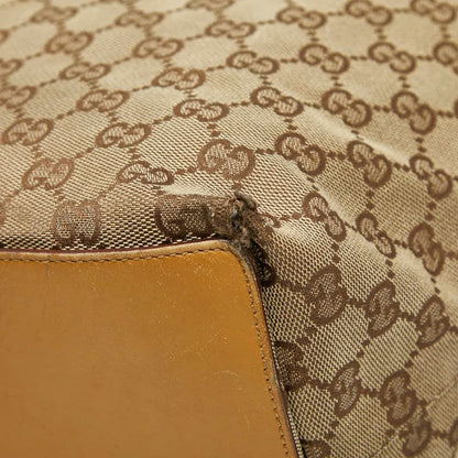 Gucci GG Canvas 002 1097 Beige Brown Canvas Leather Women's Gucci
