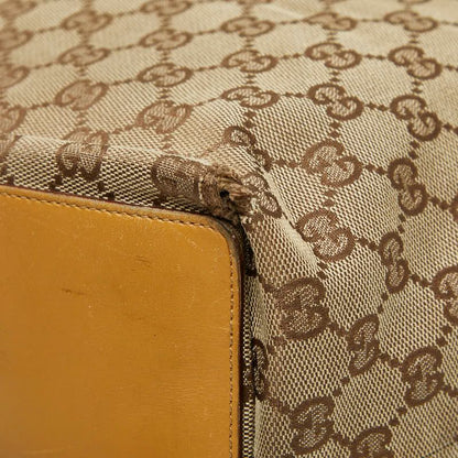 Gucci GG Canvas 002 1097 Beige Brown Canvas Leather Women's Gucci