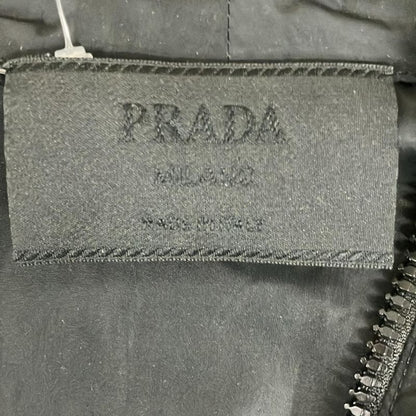 Prada Blouson Size 40 M Women Black Long Sleeves Zip Up Spring Fall