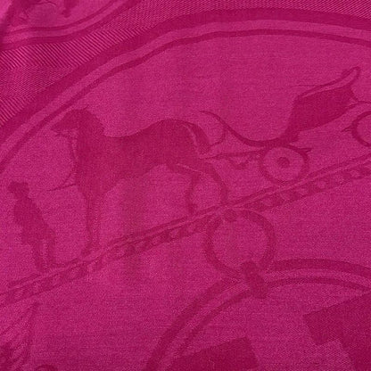 Hermes Shawl Pink New Livris Cashmere Silk
