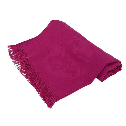 Hermes Shawl Pink New Livris Cashmere Silk