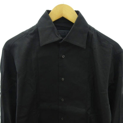 Prada Excellent Condition Vintage Dress Shirt None Fabric Long Sleeves 38 Black