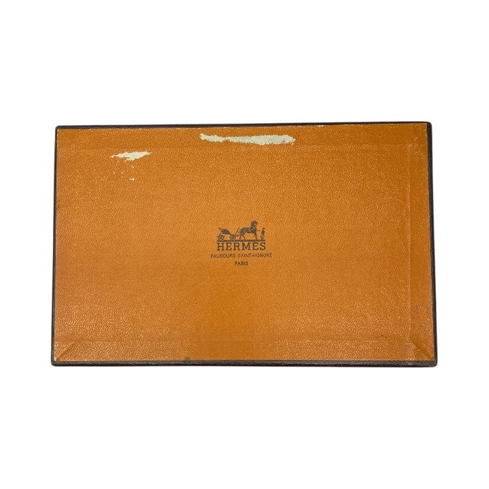 Hermes Bifold Card Case Pass Case Business Card Holder Billfold Box Calf
