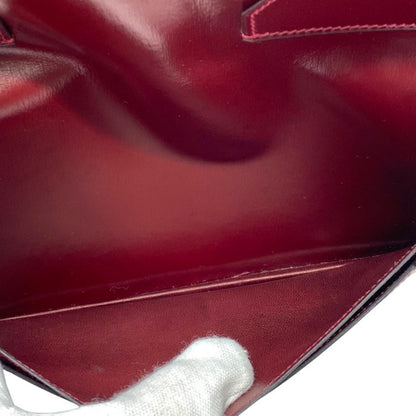 Hermes Bifold Card Case Pass Case Business Card Holder Billfold Box Calf