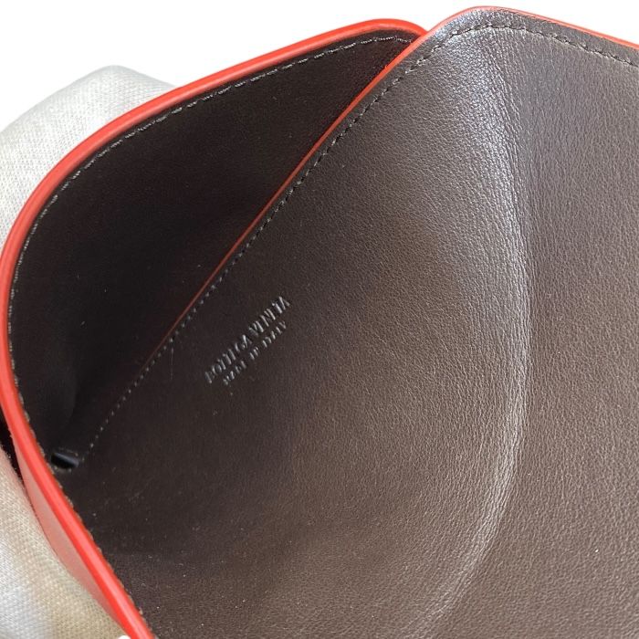 Bottega Veneta Triangle Pouch Coin Case Leather Red 651441 Bottega Veneta