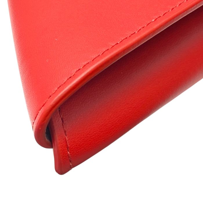 Bottega Veneta Triangle Pouch Coin Case Leather Red 651441 Bottega Veneta