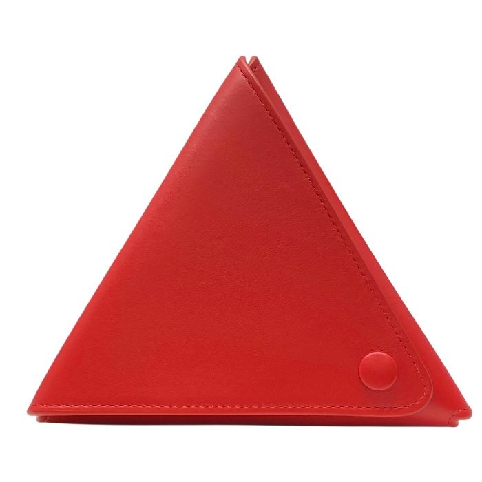 Bottega Veneta Triangle Pouch Coin Case Leather Red 651441 Bottega Veneta