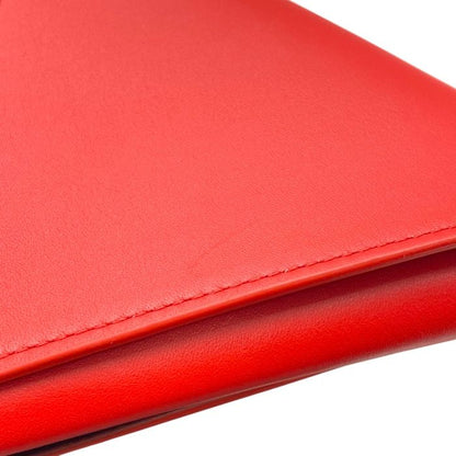 Bottega Veneta Triangle Pouch Coin Case Leather Red 651441 Bottega Veneta