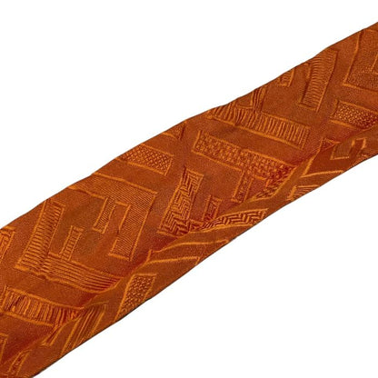 Fendi Lappy Scarf Twirly Scarf Ribbon Scarf Ff Logo Reversible Multi Orange