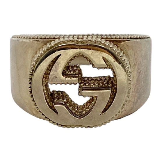 Gucci Interlocking G Ring Double G Accessory Silver Sv925 Gucci