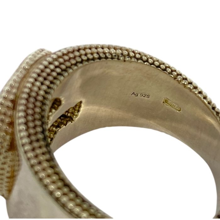 Gucci Interlocking G Ring Double G Accessory Silver Sv925 Gucci