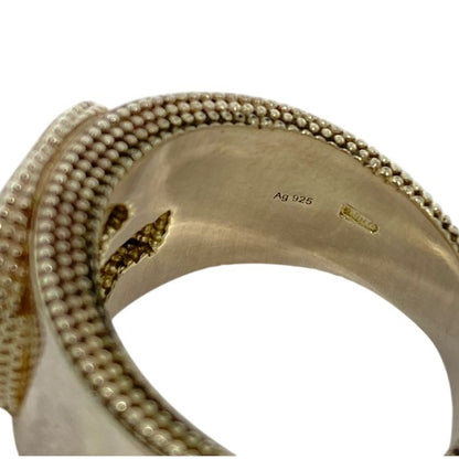 Gucci Interlocking G Ring Double G Accessory Silver Sv925 Gucci