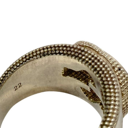 Gucci Interlocking G Ring Double G Accessory Silver Sv925 Gucci