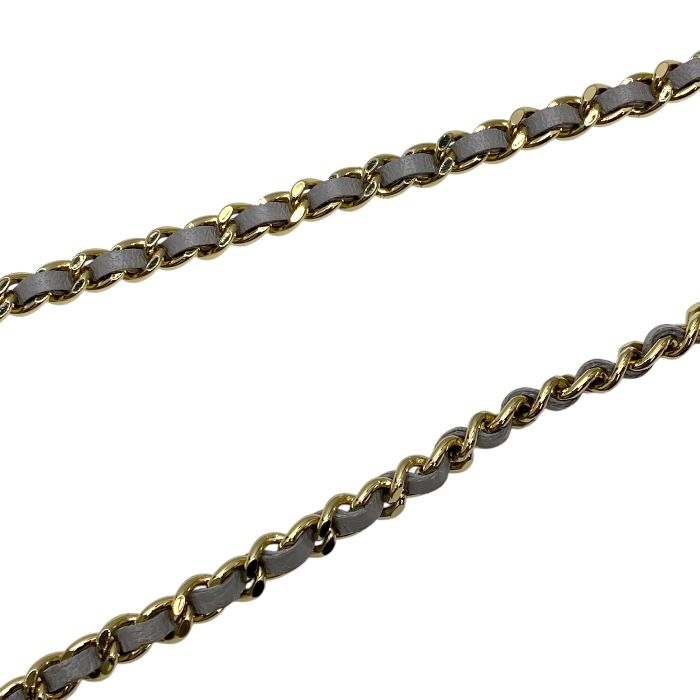 Chanel Airpods Case Airpods Case Matelasse Chain Charm Lambskin Coco Mark Grey