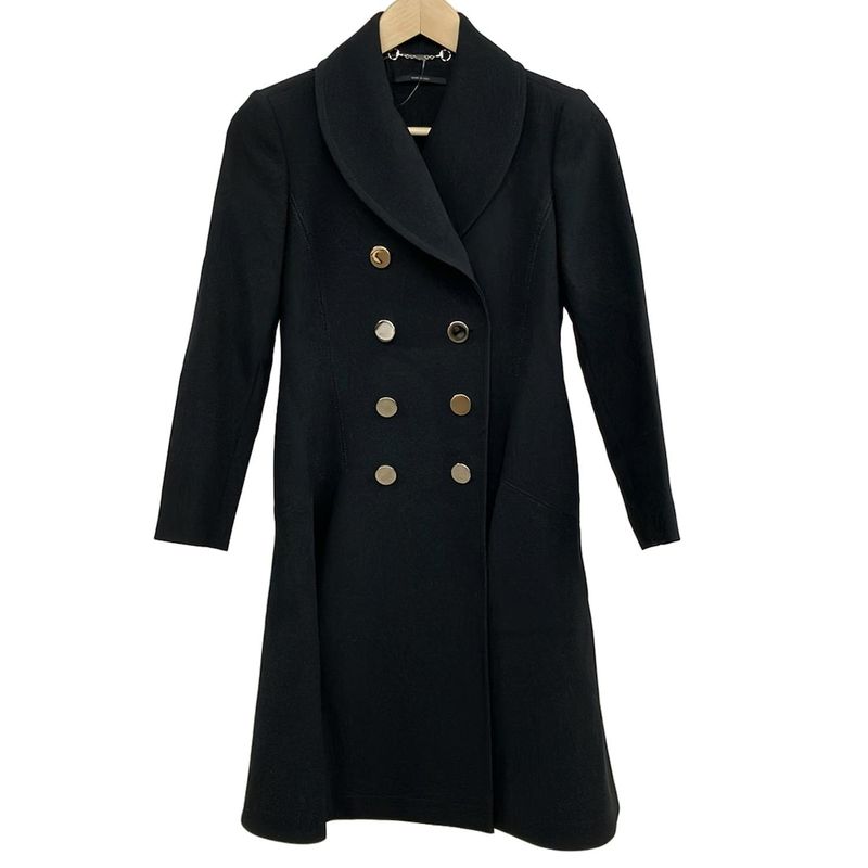 Gucci Coat Size 36 S Women's 348675 Zda08 Black Long Sleeves Spring Fall