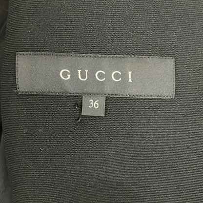 Gucci Coat Size 36 S Women's 348675 Zda08 Black Long Sleeves Spring Fall