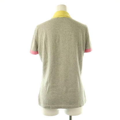 Chanel 08p Bicolor Knit Polo Short Sleeve 38 Gray P32717k00741 Hk - OS