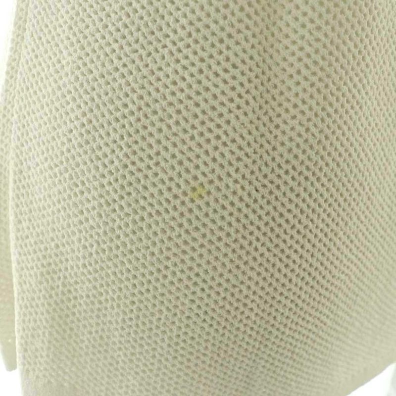 Chanel Coco Mark Mesh Short Sleeve Knit T-Shirt Cut and Sewn 34 White Nr - OS