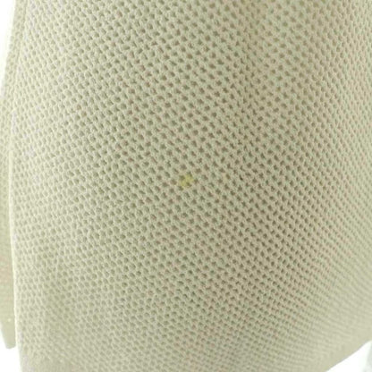 Chanel Coco Mark Mesh Short Sleeve Knit T-Shirt Cut and Sewn 34 White Nr - OS