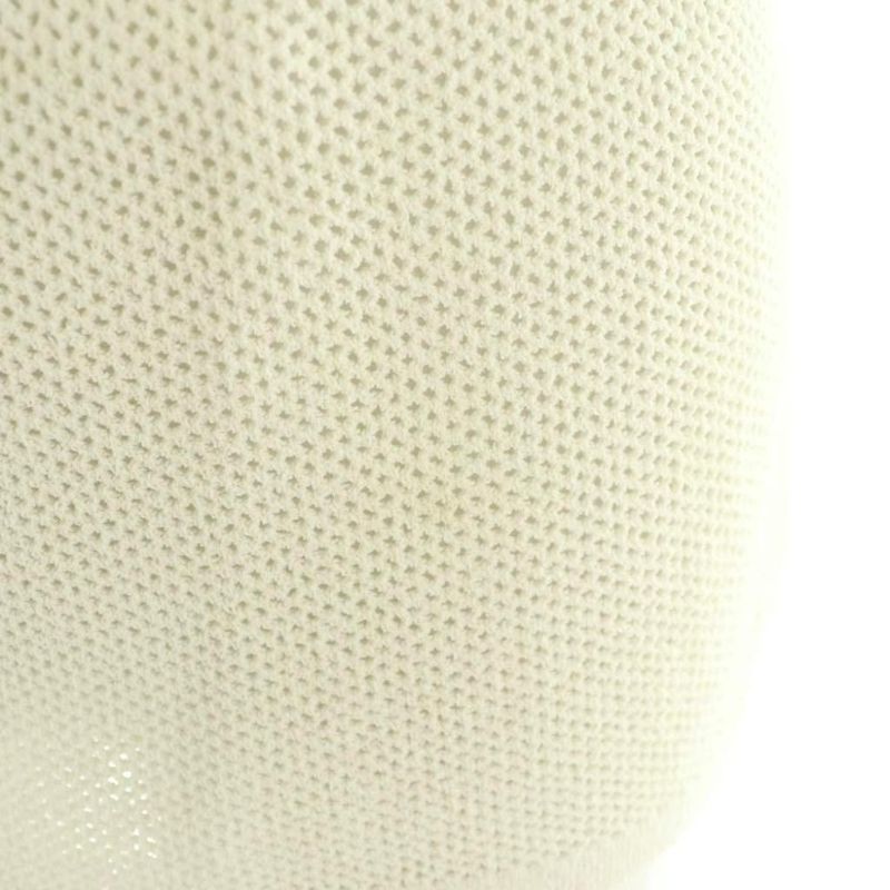 Chanel Coco Mark Mesh Short Sleeve Knit T-Shirt Cut and Sewn 34 White Nr - OS