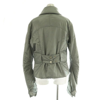 Chanel Sport Line Coco Mark Cotton Blouson Jacket Outerwear Zip Up 40 Silver