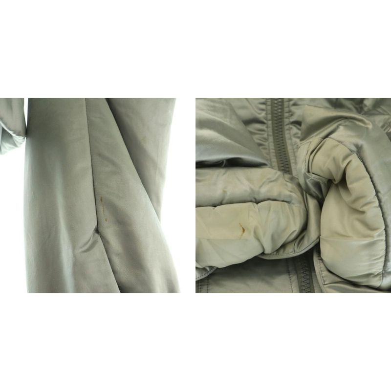 Chanel Sport Line Coco Mark Cotton Blouson Jacket Outerwear Zip Up 40 Silver