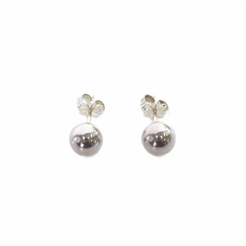 Tiffany & Co Hardware Ball Earrings in 925 Silver