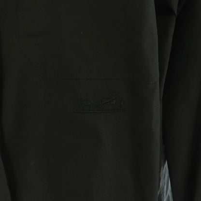 Hermes H5h0620dv 25 Years Draped Collar Shirt Blouse Long Sleeves Front Open