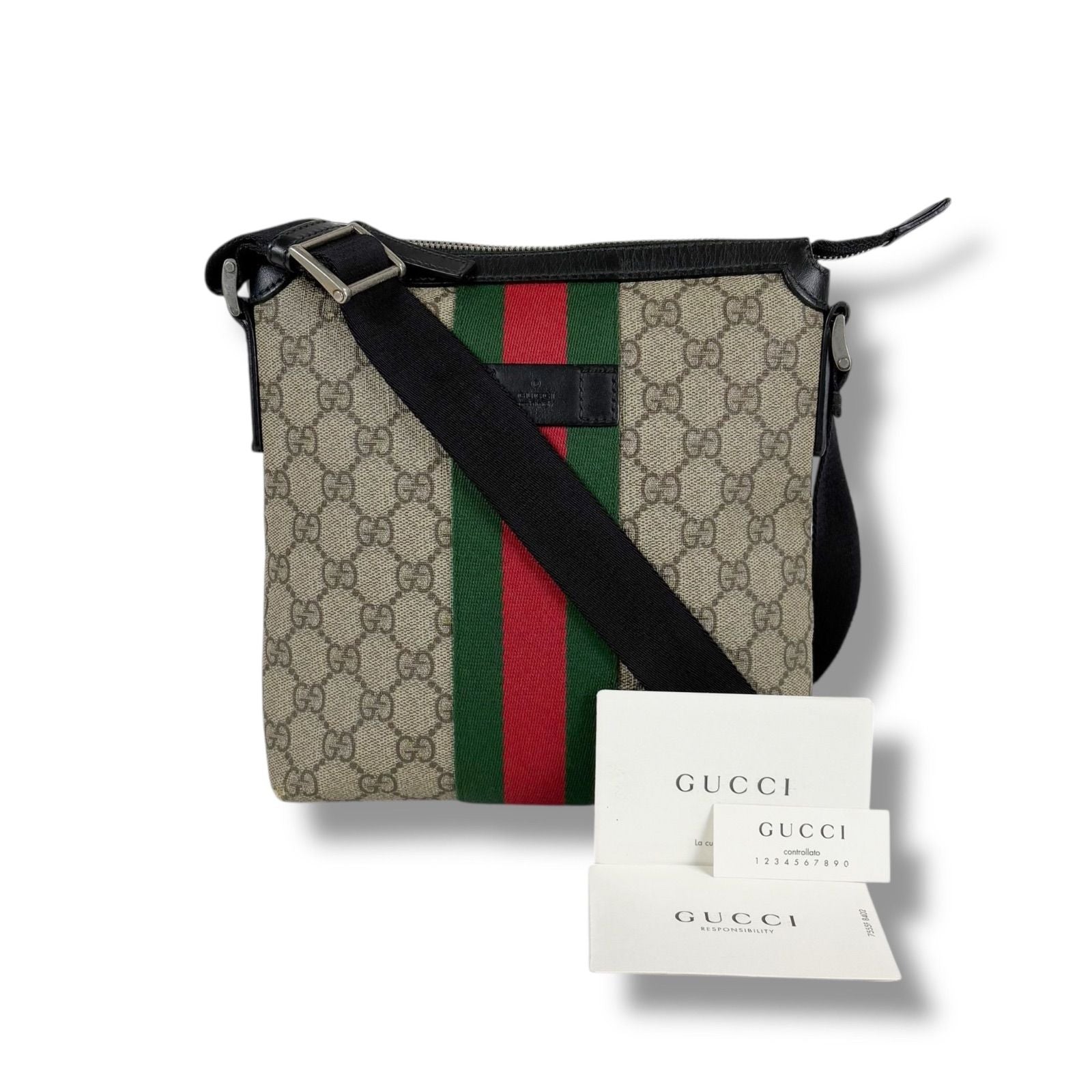 Gucci Shoulder Bag Messenger Bag Sherry Line 471454 Gg Supreme