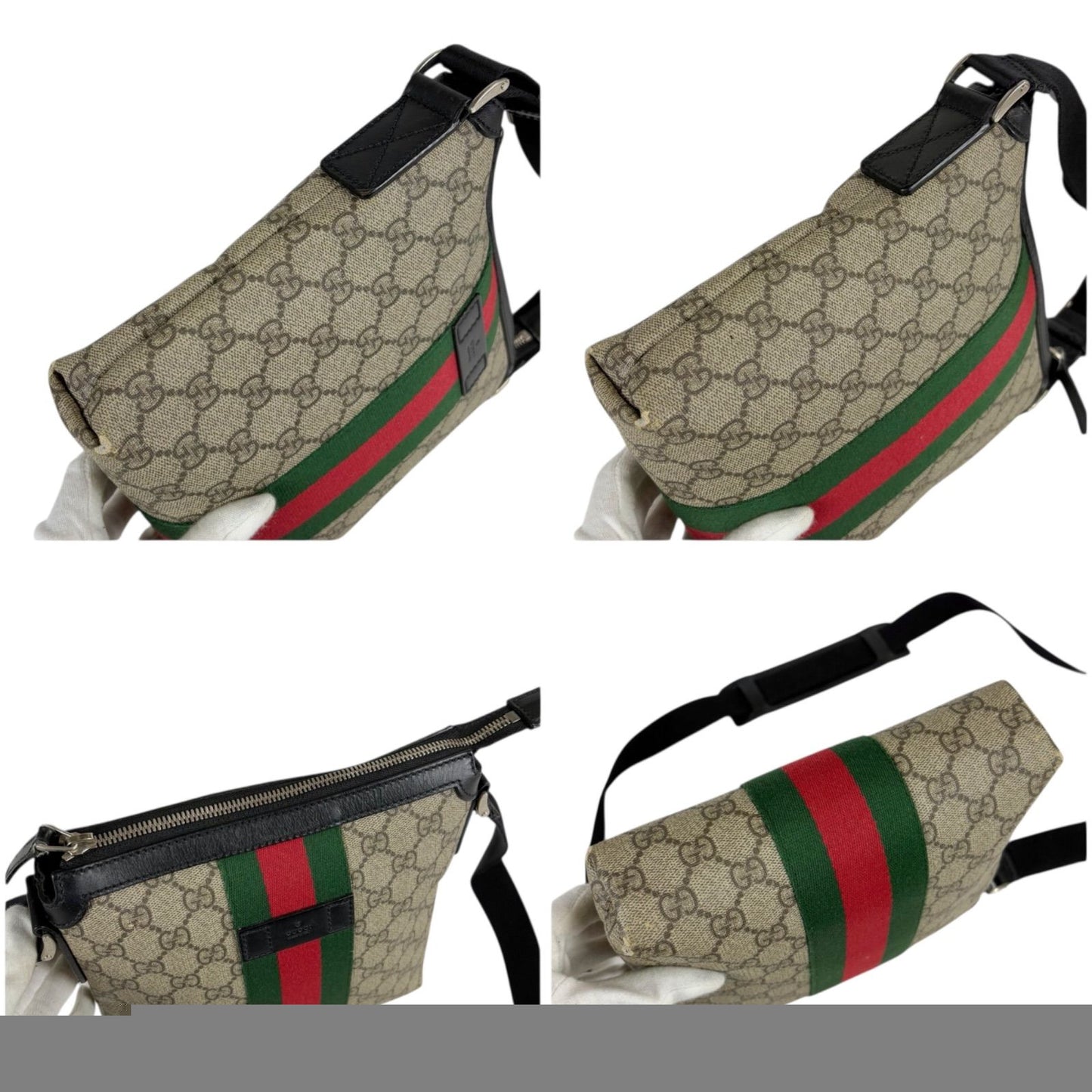 Gucci Shoulder Bag Messenger Bag Sherry Line 471454 Gg Supreme