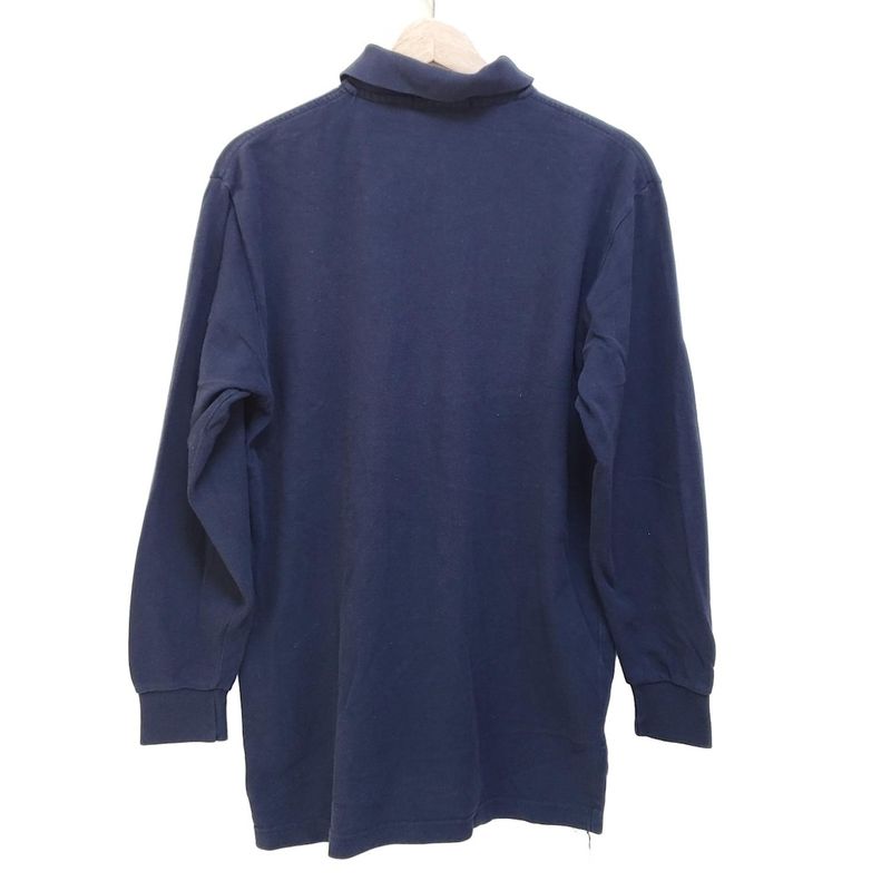 Christian Dior Monsieur Long Sleeve Polo Shirt Size M Men's Navy