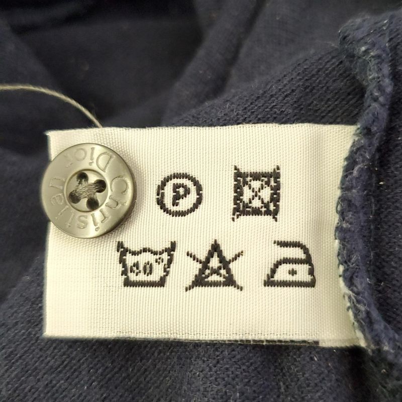 Christian Dior Monsieur Long Sleeve Polo Shirt Size M Men's Navy