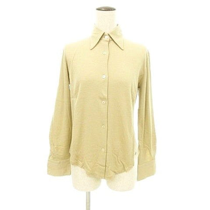 Loewe Long Sleeve Shirt Blouse in Knit Material Made in Italy Size S Beige Org