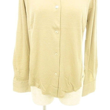 Loewe Long Sleeve Shirt Blouse in Knit Material Made in Italy Size S Beige Org