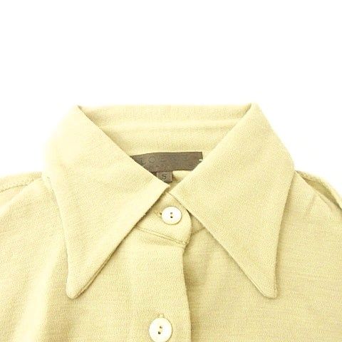 Loewe Long Sleeve Shirt Blouse in Knit Material Made in Italy Size S Beige Org