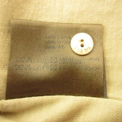 Loewe Long Sleeve Shirt Blouse in Knit Material Made in Italy Size S Beige Org