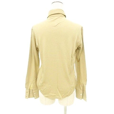 Loewe Long Sleeve Shirt Blouse in Knit Material Made in Italy Size S Beige Org