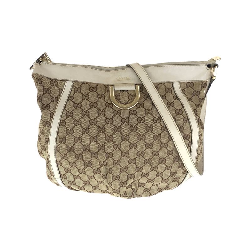 Gucci Abby Beige Ivory Gold Hardware 204940 Shoulder Bag Messenger Bag Women