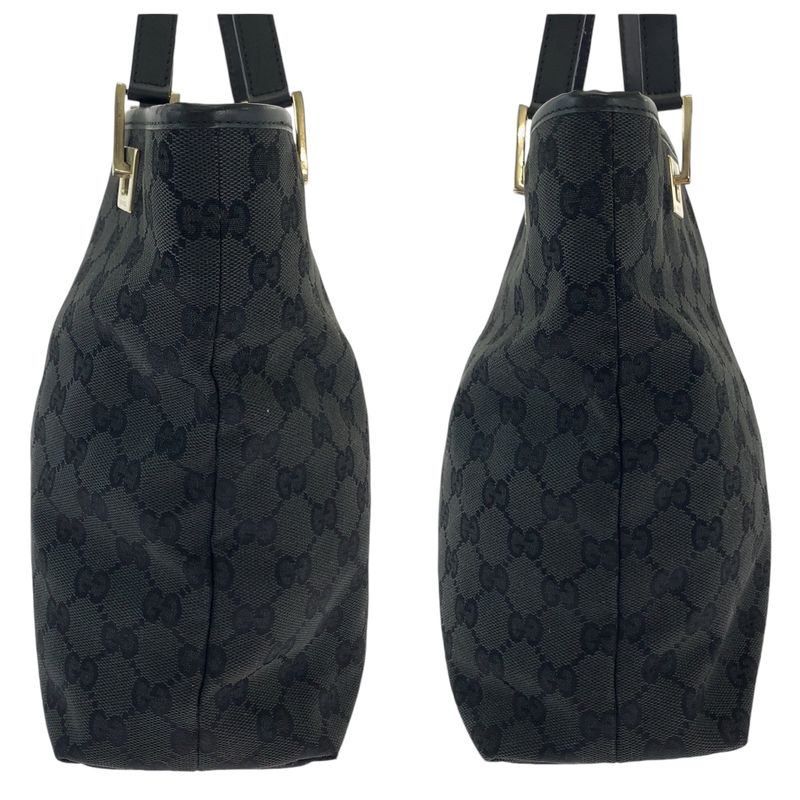 Gucci Black Gold Hardware GG Canvas 002 1099 Tote Bag Shoulder Bag Women 506381