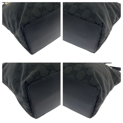 Gucci Black Gold Hardware GG Canvas 002 1099 Tote Bag Shoulder Bag Women 506381